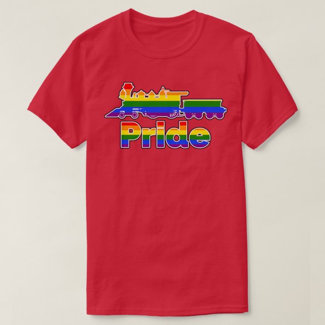 Camiseta Comboio a vapor do Orgulho (Frente do Design)