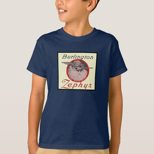 Camiseta Comboio Burlington Zephyr (Frente)