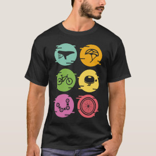 Camiseta Comboio, ciclismo, partes de bicicleta, ciclista, 