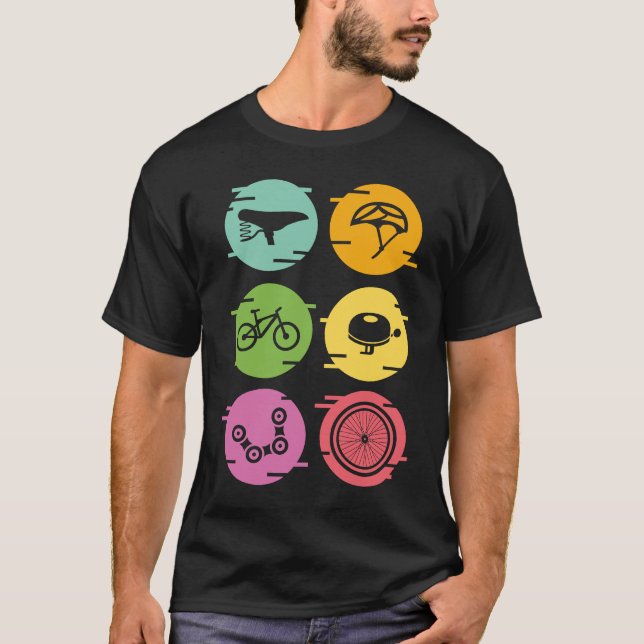 Camiseta Comboio, ciclismo, partes de bicicleta, ciclista,  (Frente)