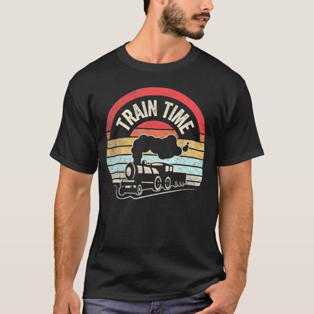 Camiseta Comboio Comboio Engraçado Comboios Ferro (Frente)
