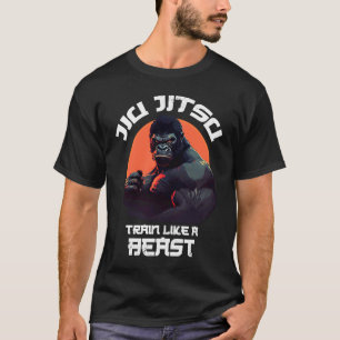 Camiseta Comboio como uma besta Jiu Jitsu BJJ Grappling MMA