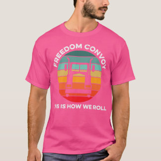Camiseta Comboio da Liberdade 2022 Canadá Apoiar Caminhonei