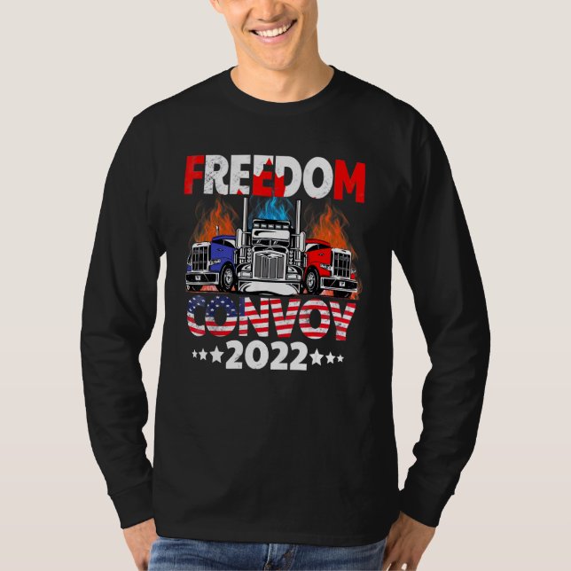 Camiseta Comboio Da Liberdade 2022 Em Apoio Ao Mandato Dos  (Frente)