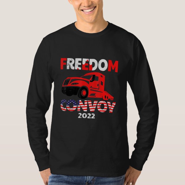 Camiseta Comboio Da Liberdade 2022 Em Apoio Ao Mandato Dos  (Frente)