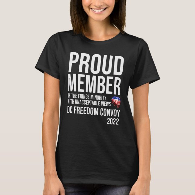 Camiseta Comboio Da Liberdade De 2022, Membro Orgulhoso (Frente)