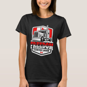 Camiseta Comboio da Liberdade de Bandeira do Canadá 2022