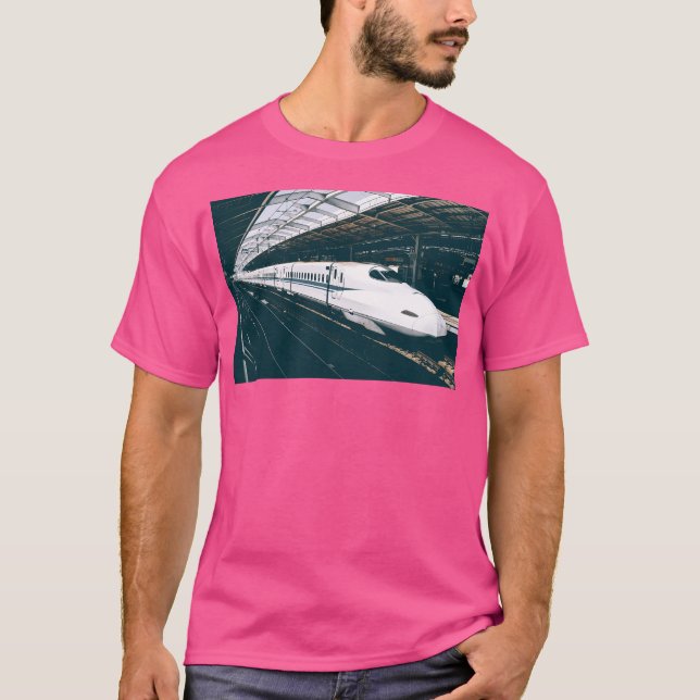 Camiseta Comboio de bala Shinkansen Japonês - N700A (Frente)