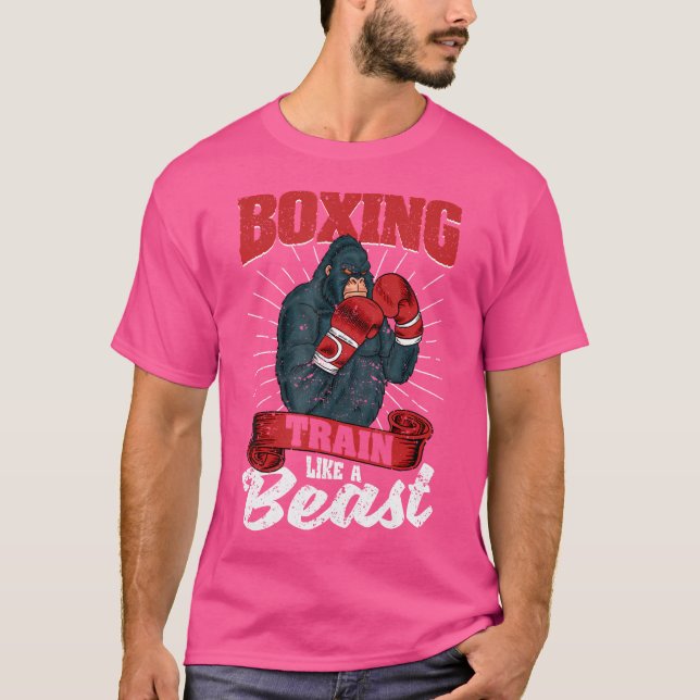 Camiseta Comboio De Boxin Como Um Giro De Kickboxer De Beas (Frente)