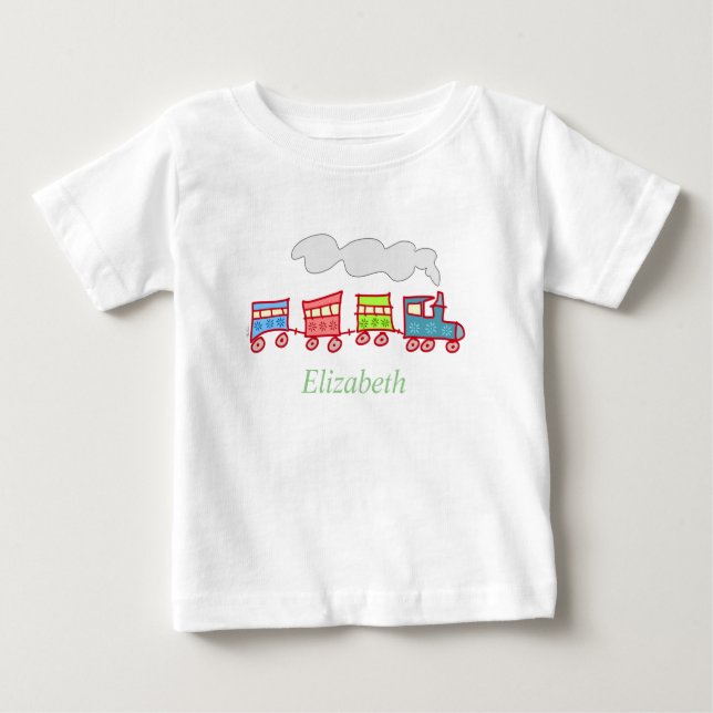 Camiseta Comboio de Brinquedo bonito (Frente)