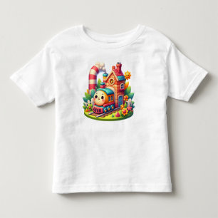 Camiseta Comboio de brinquedo para bebê-68959