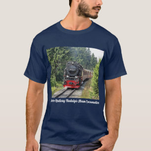 Camiseta Comboio de locomotiva a vapor nostálgico Brocken