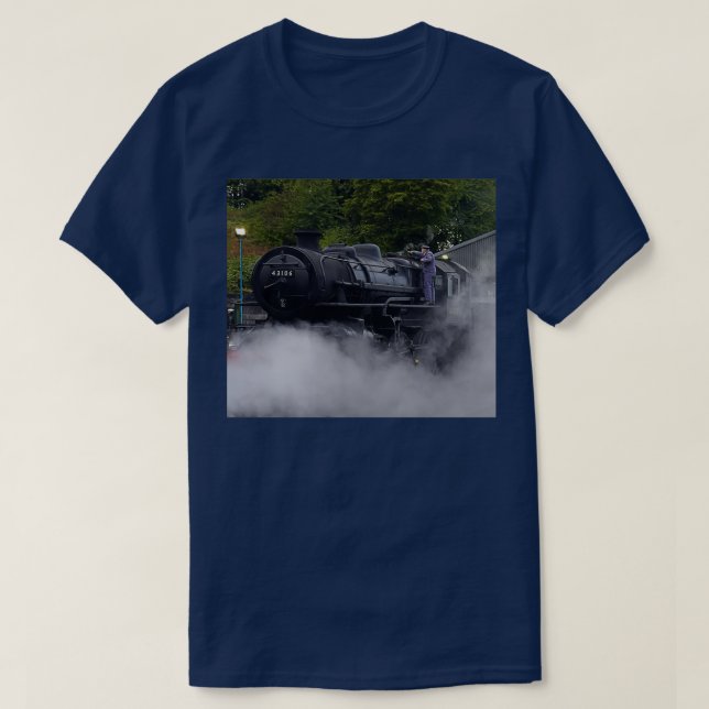 Camiseta Comboio de vapor 43106 1 (Frente do Design)
