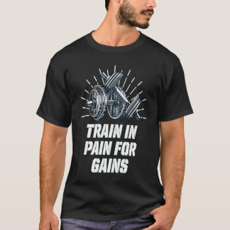 Camiseta Comboio em Dor para Ganhos Cotação Motivativa
