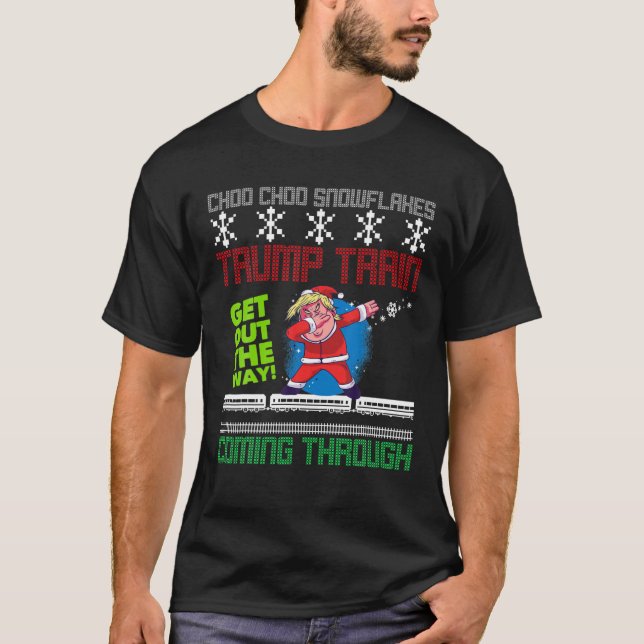 Camiseta Comboio engraçado de natal (Frente)