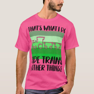 Camiseta comboio ferroviário ferroviário ferroviário maquin