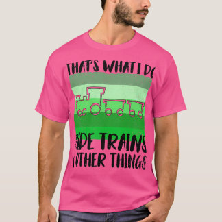 Camiseta comboio ferroviário ferroviário ferroviário maquin