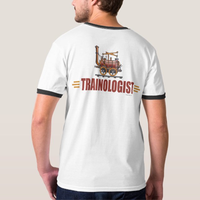 Camiseta Comboio ferroviário humorístico (Verso)