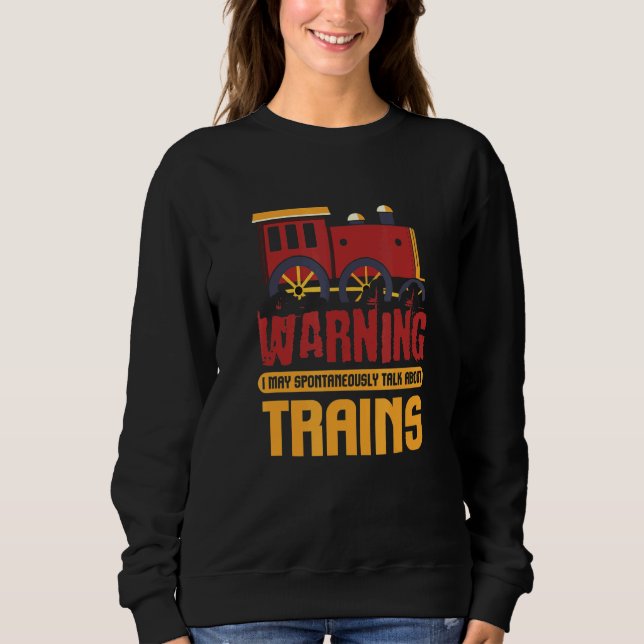 Camiseta Comboio I Aviso Pode Falar Espontaneamente Sobre C (Frente)