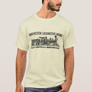 Camiseta Comboio Locomotivo Do Motor A Vintage