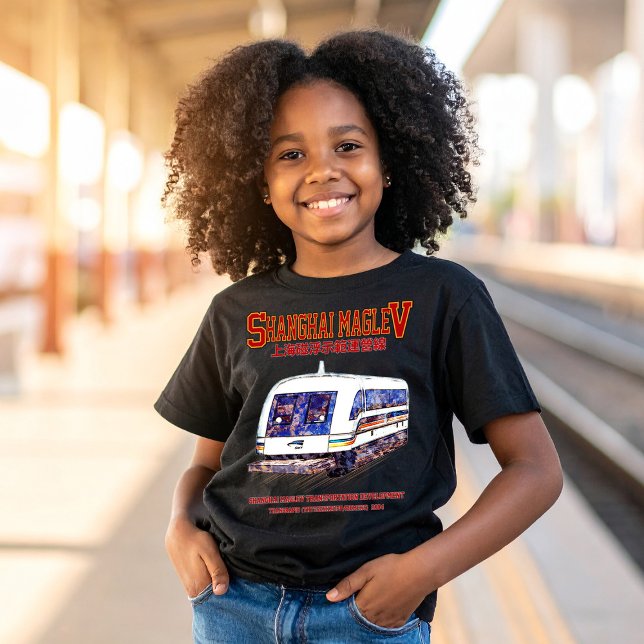 Camiseta Comboio Transrápido Xangai Maglev SMT (High-Speed Shanghai Maglev SMT Transrapid Train. Girl Basic T-Shirt)