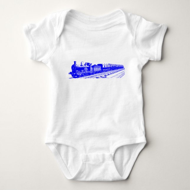 Camiseta Comboio Vintage - Azul (Frente)
