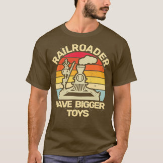 Camiseta comboios ferroviários para homens