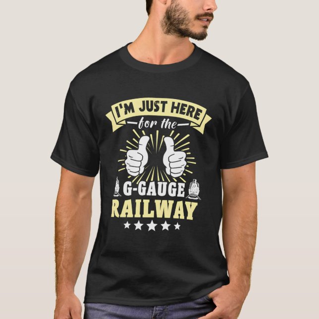 Camiseta Comboios-Modelo Gage Railroad De Grande Escala (Frente)