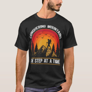 Camiseta Combustível de caminhante. Citação ao ar livre par