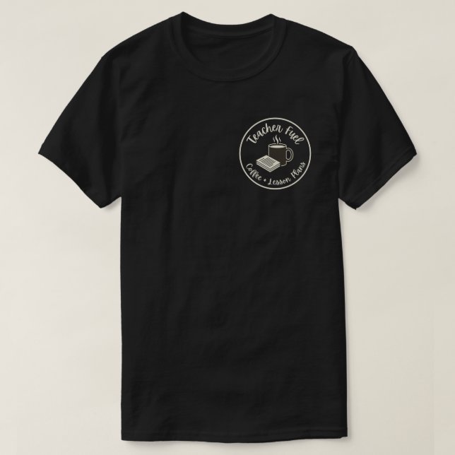 Camiseta Combustível Estético para Professores da Escola (Frente do Design)