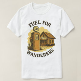 Camiseta Combustível para a Arte da Bomba de Gás Retroativa