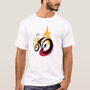 Camiseta Combustível para o seu fogo, motivação de ciclismo
