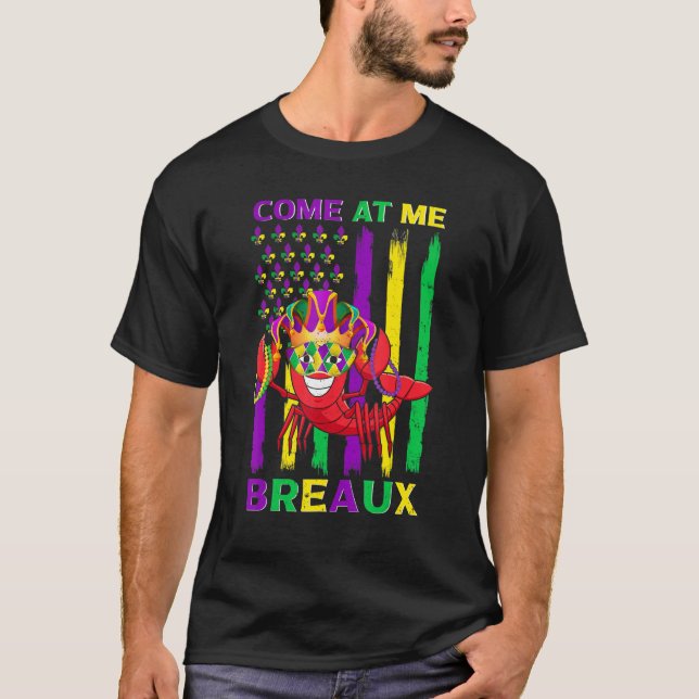 Camiseta Come At Me Breaux Crawfish Funny Mardi Gras Jester (Frente)