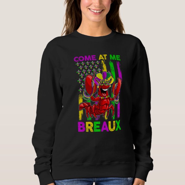 Camiseta Come At Me Breaux Funny Crawfish Mardi Gras Jester (Frente)