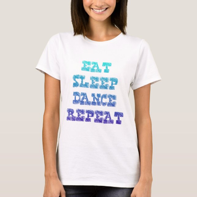 Camiseta Come lágrima de dança do sono (Frente)