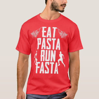 Camiseta Come Pasta Run Fasta Love Runner Entusiasta Runner
