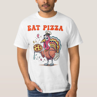 Camiseta Come pizza engraçada comer pizza peru diversão dia