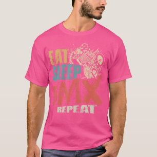 Camiseta Come Sleep Bmx Repete Bmx Engraçada