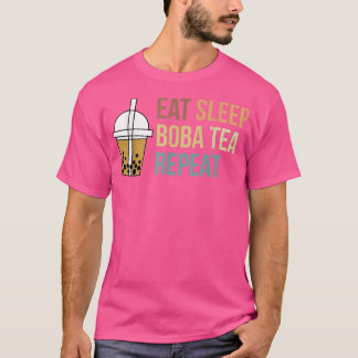 Camiseta Come Sleep Boba Tea Repeat Bubble Tea876