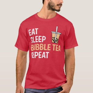 Camiseta Come Sleep Bubble Tea Repeat Boba Tea 880