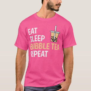 Camiseta Come Sleep Bubble Tea Repete Boba Tea