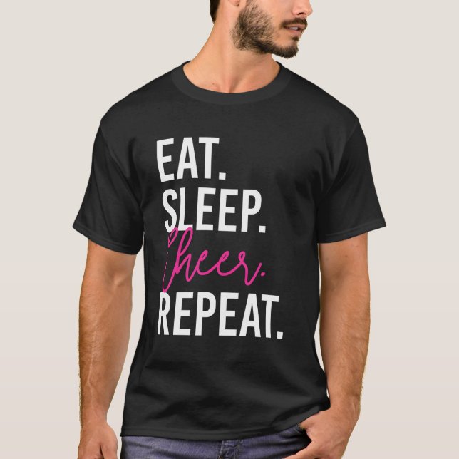 Camiseta Come Sleep Cheerhead Repete Cheerhead (Frente)
