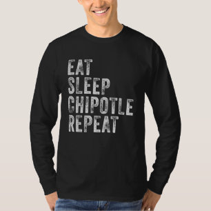 Camiseta Come Sleep Chipotle Repete Chipotle Engraçado Vint