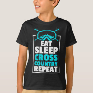 Camiseta Come Sleep Cross Country Repete Skier Winter Sport