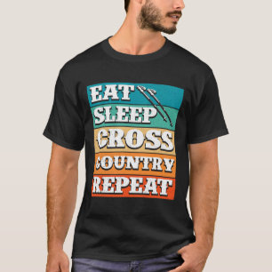 Camiseta Come Sleep Cross Country Repete Skier Winter Sport
