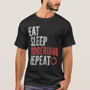 Camiseta Come Sleep Didgeridoo Repetir