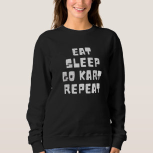 Camiseta Come Sleep Go Kart Repete Design Racers Go Kart Dr