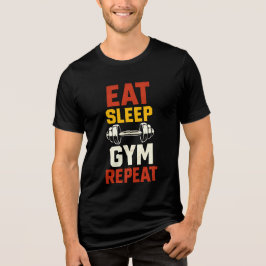 Camiseta "Come Sleep Gym Repete A Malhação T-Shirt"