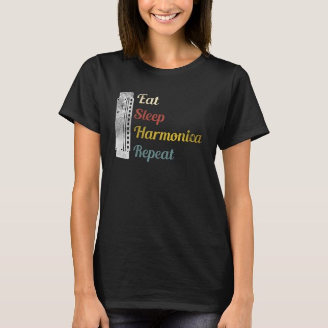 Camiseta Come Sleep Harmonica Repete Harmonica (Frente)