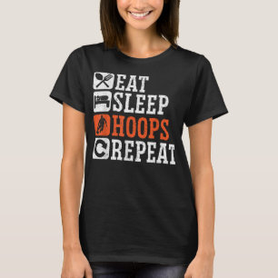 Camiseta Come Sleep Hoops Repetir Hoop de Basquete Junkie S